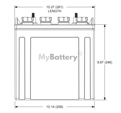 Batterie traction Trojan T875 plomb acide 160Ah