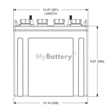 Batterie traction Trojan T875 plomb acide 160Ah