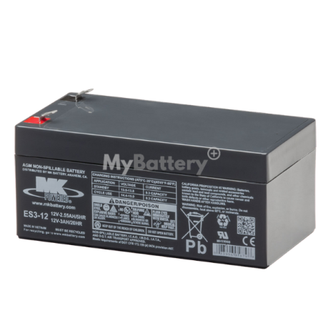 Batterie AGM MK Battery ES3-12 12V 3Ah