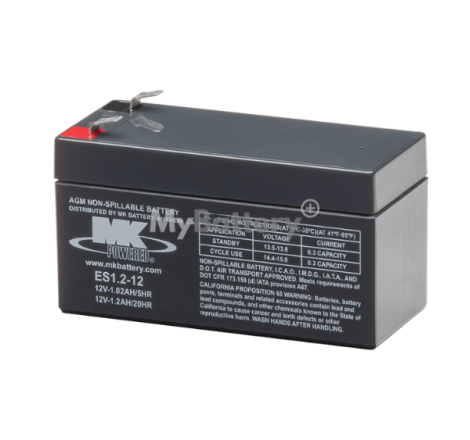 Batterie AGM MK Battery ES1.2-12 12V 1,2Ah