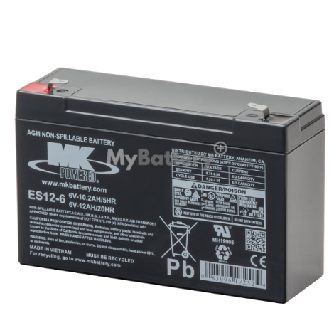 Batterie AGM MK Battery ES12-6 6V 12Ah