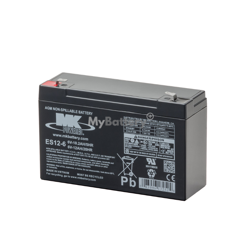 Batterie AGM MK Battery ES12-6 6V 12Ah