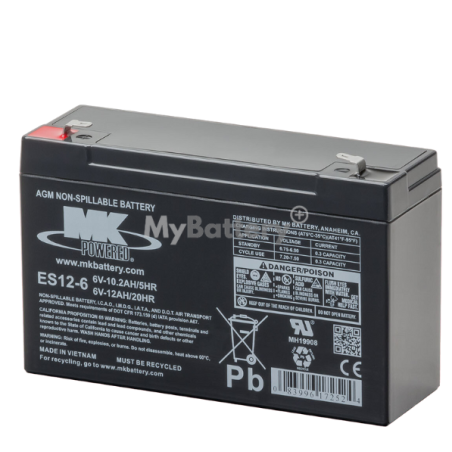 Batterie AGM MK Battery ES12-6 6V 12Ah