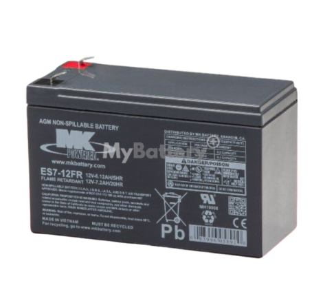 Batterie AGM MK Battery ES7-12FR 12V 7,2Ah