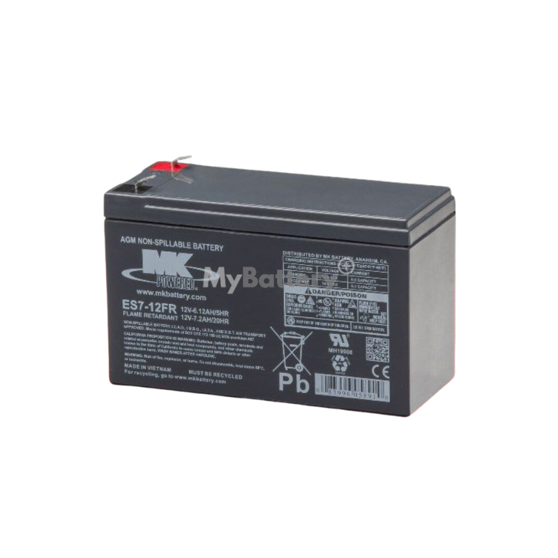 Batterie AGM MK Battery ES7-12FR 12V 7,2Ah