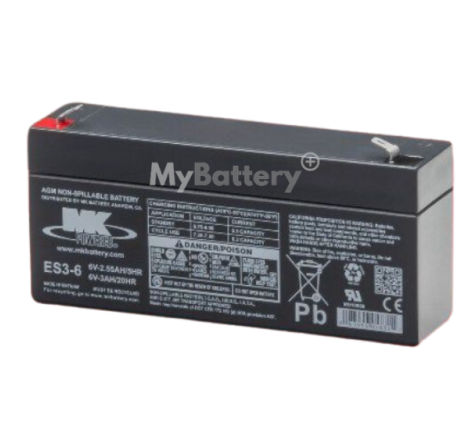 Batterie AGM MK Battery ES3-6 6V 3Ah