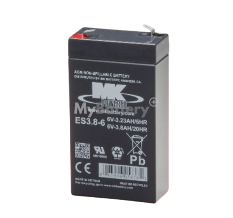 Batterie AGM MK Battery ES3.8-6 6V 3,8Ah