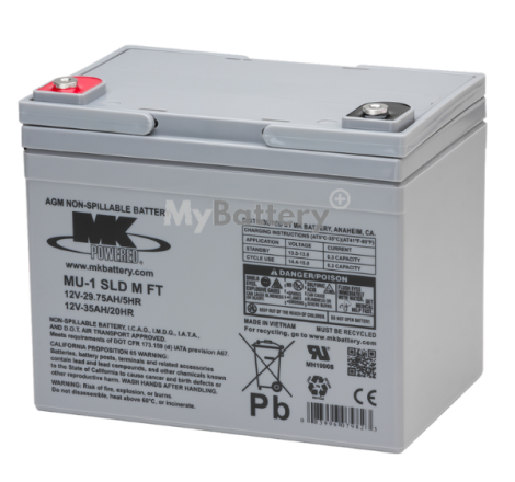 Batterie AGM MK Battery MU-1 SLD M FT-2 12V 35Ah