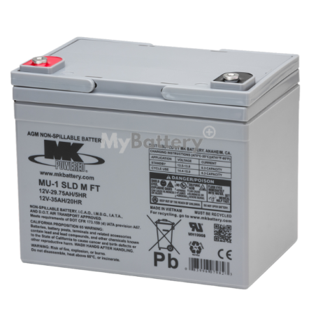 Batterie AGM MK Battery MU-1 SLD M FT-2 12V 35Ah