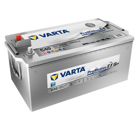 Batterie véhicule lourds VARTA C40 12V 240Ah 1200A