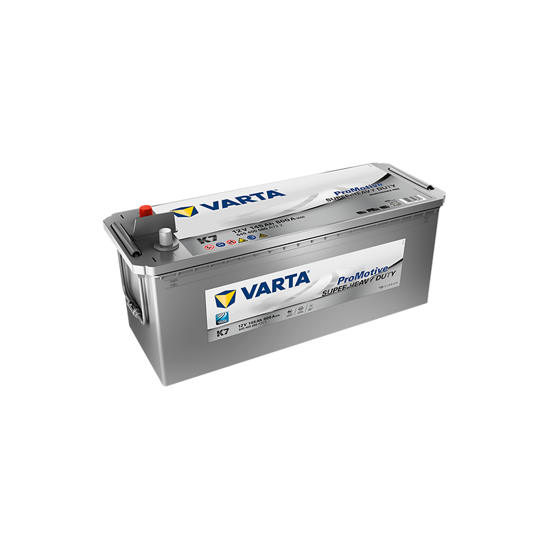 Batterie véhicule lourds VARTA K7 12V 145Ah 800A