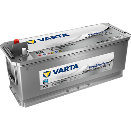 Batterie véhicule lourds VARTA K8 12V 140Ah 800A