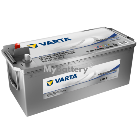 Batterie camping-car VARTA LED190 12V 190Ah 1050A