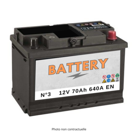 Batterie voiture BATTERY BAT-3 12V 70Ah 640A