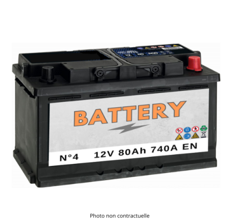 Batterie voiture BATTERY BAT-4 12V 80Ah 740A