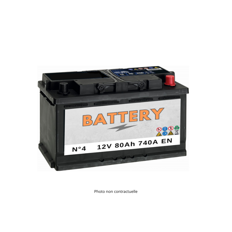 Batterie voiture BATTERY BAT-4 12V 80Ah 740A