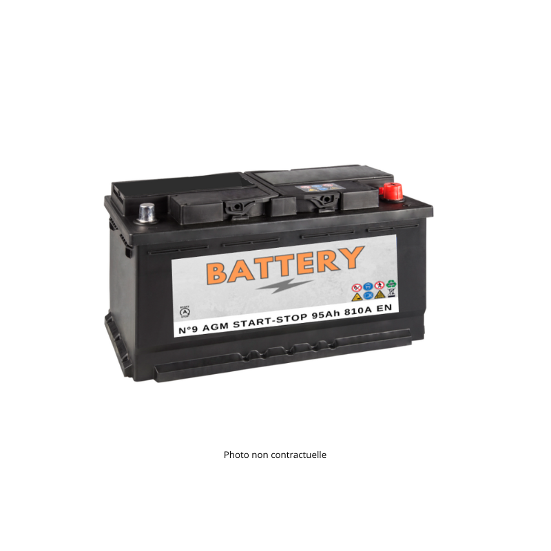 Batterie voiture Start&Stop AGM BATTERY BAT-9 12V 95Ah 810A