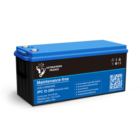 Batterie Plomb Acide Ultimatron JPC-12-200 12V 200Ah