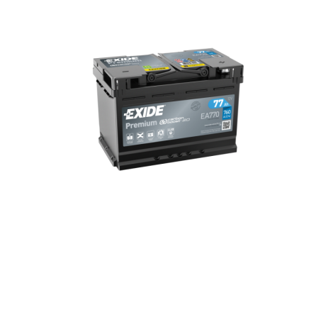 Batterie Voiture EXIDE EA770 12V 77Ah 760A