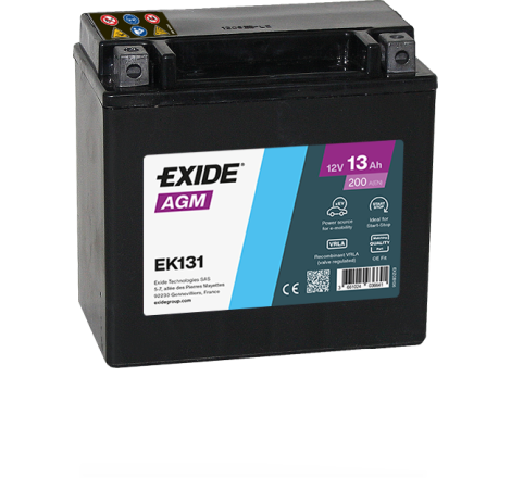 Batterie auxiliaire EXIDE EK131 12V 13Ah 200A