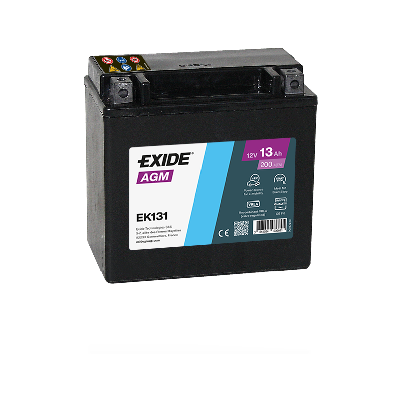 Batterie auxiliaire EXIDE EK131 12V 13Ah 200A