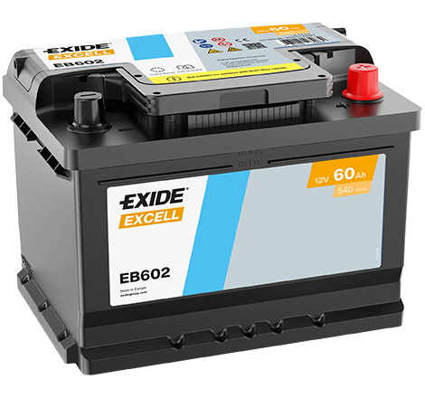 Batterie Voiture EXIDE EB602 12V 60Ah 540A