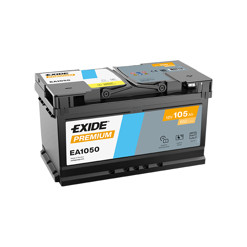 Batterie Voiture EXIDE EA1050 12V 105Ah 850A