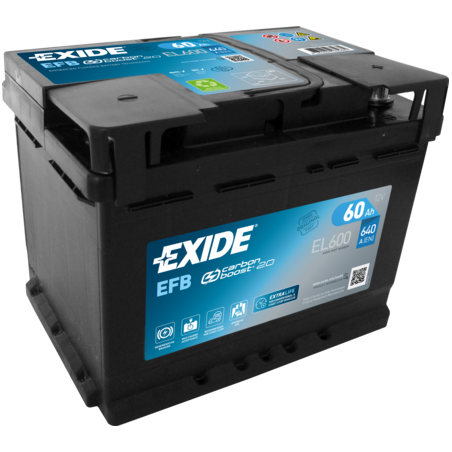 Batterie Voiture EXIDE EL600 12V 60 Ah 640 A