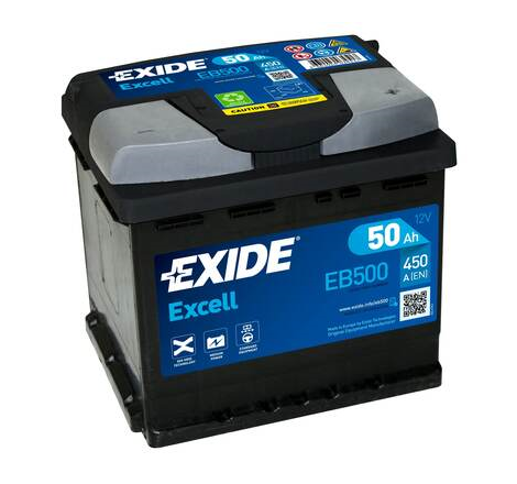 Batterie Voiture EXIDE EB500 12V 50 Ah 450 A