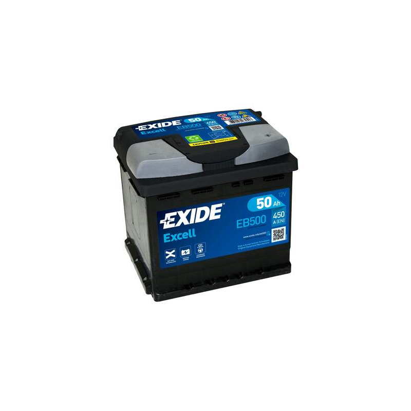 Batterie Voiture EXIDE EB500 12V 50 Ah 450 A