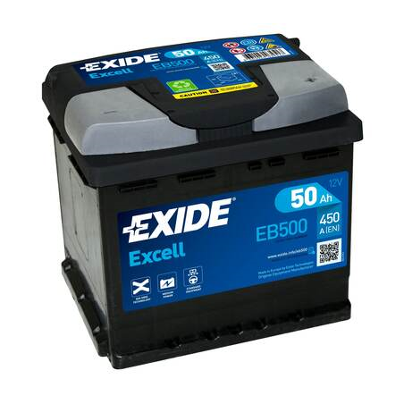 Batterie Voiture EXIDE EB500 12V 50 Ah 450 A