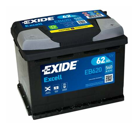Batterie Voiture EXIDE EB620 12V 62 Ah 540 A