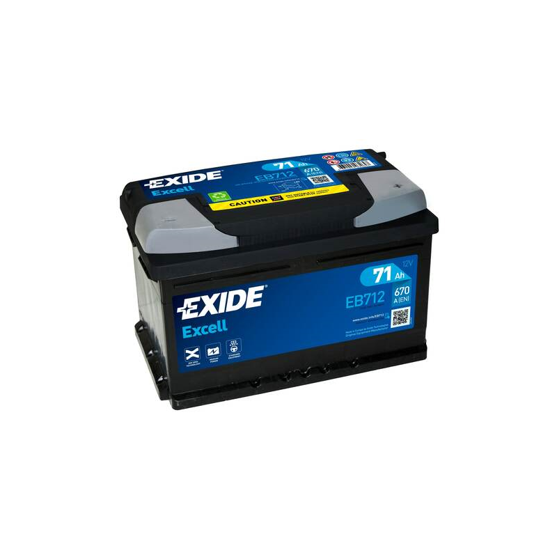 Batterie Voiture EXIDE EB712 12V 71 Ah 670 A