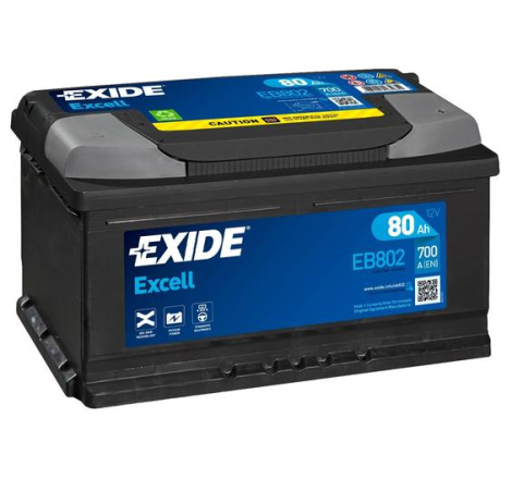 Batterie Voiture EXIDE EB802 12V 80 Ah 700 A