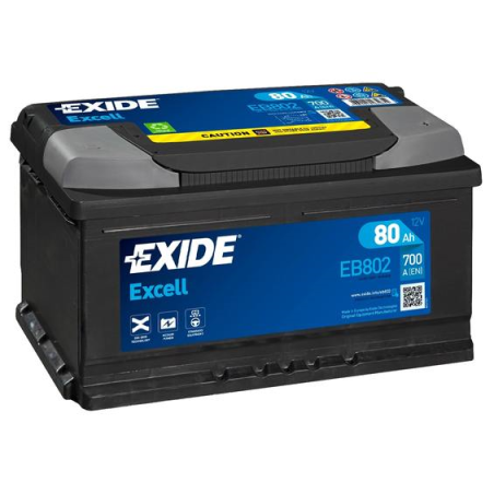 Batterie Voiture EXIDE EB802 12V 80 Ah 700 A