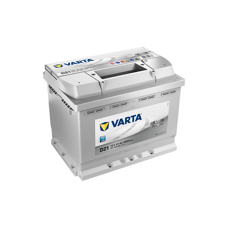 Batterie Voiture VARTA D21 12V 61Ah 600A