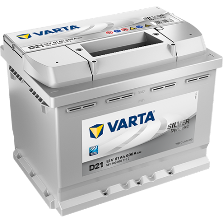 Batterie Voiture VARTA D21 12V 61Ah 600A