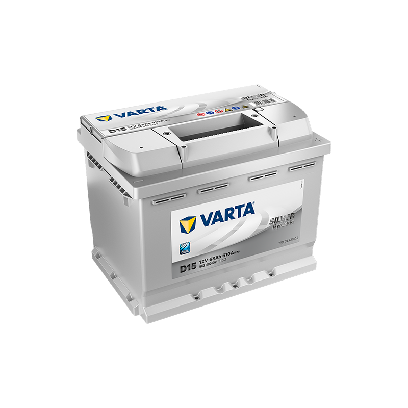 Batterie Voiture VARTA D15 12V 63Ah 610A