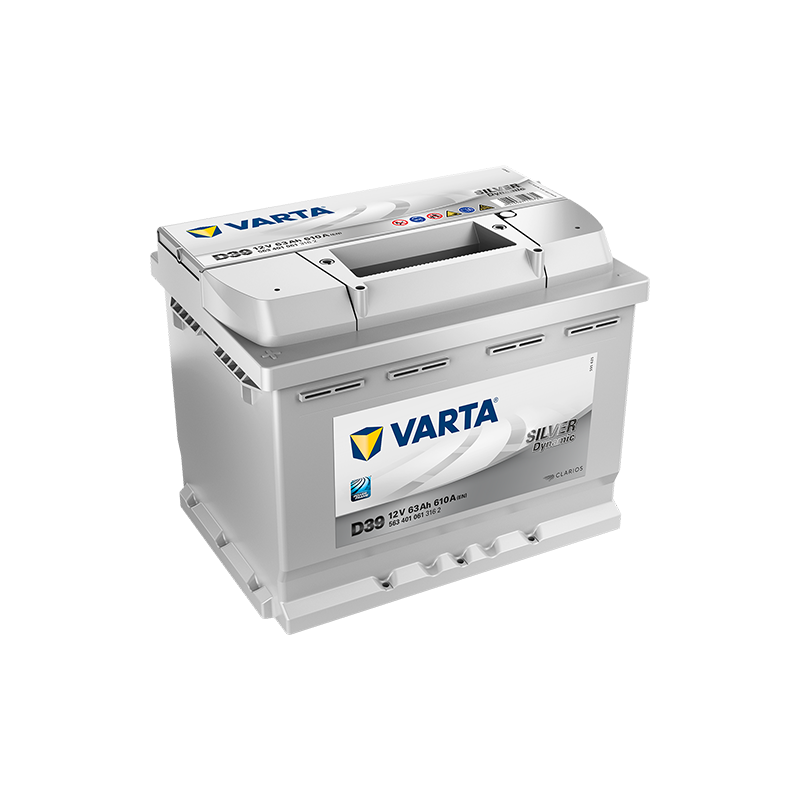 Batterie Voiture VARTA D39 12V 63Ah 610A