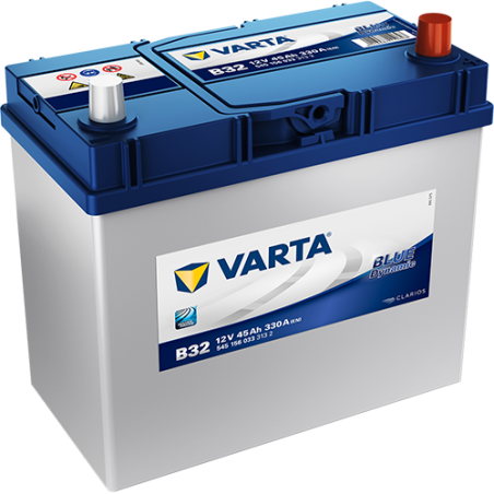 Batterie Voiture VARTA B32 12V 45 Ah 330 A