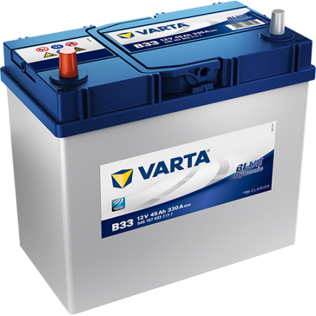 Batterie Voiture VARTA B33 12V 45 Ah 330 A