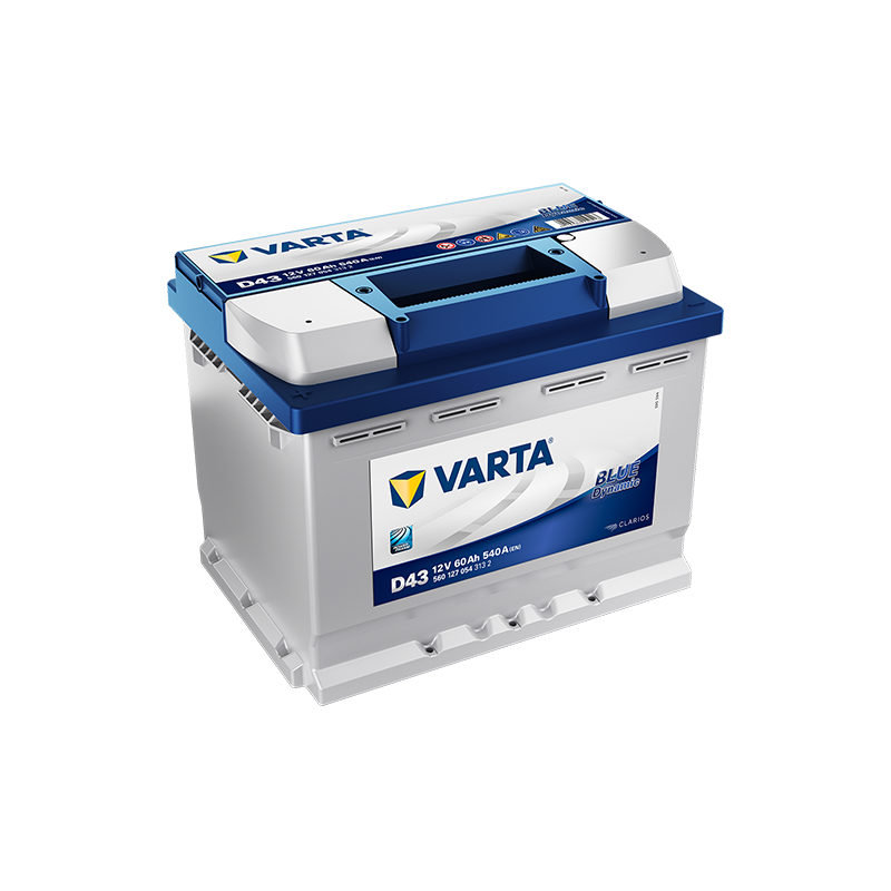 Batterie Voiture VARTA D43 12V 60 Ah 540 A