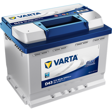 Batterie Voiture VARTA D43 12V 60 Ah 540 A