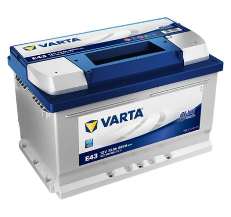 Batterie Voiture VARTA E43 12V 72 Ah 680 A