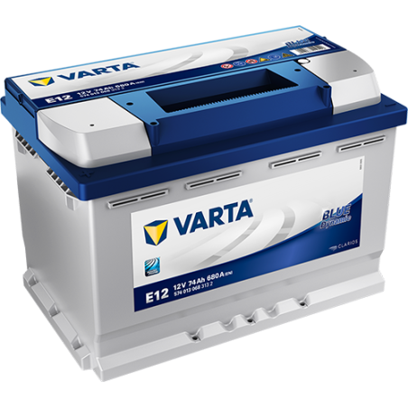 Batterie Voiture VARTA E12 12V 74 Ah 680 A