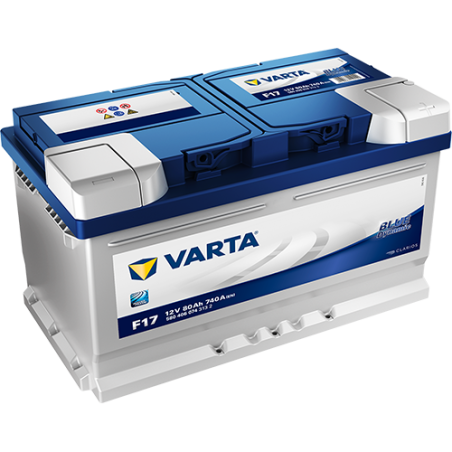 Batterie Voiture VARTA F17 12V 80 Ah 740 A