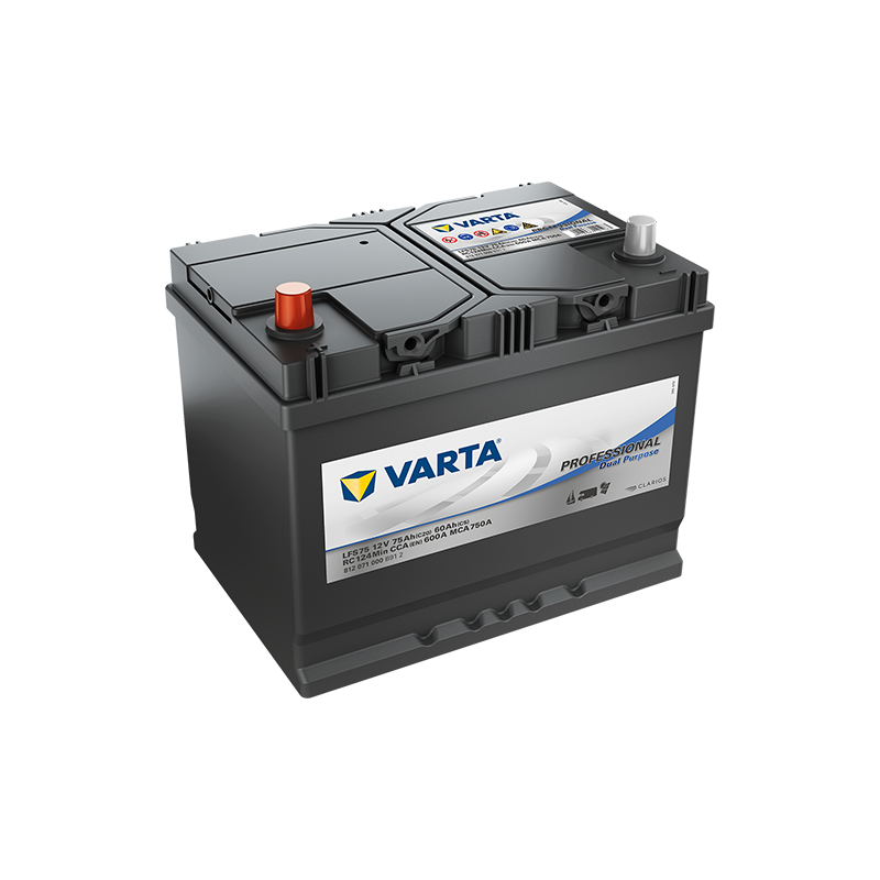 Batterie Bateau VARTA LFS 75 12V 75 Ah 600 A