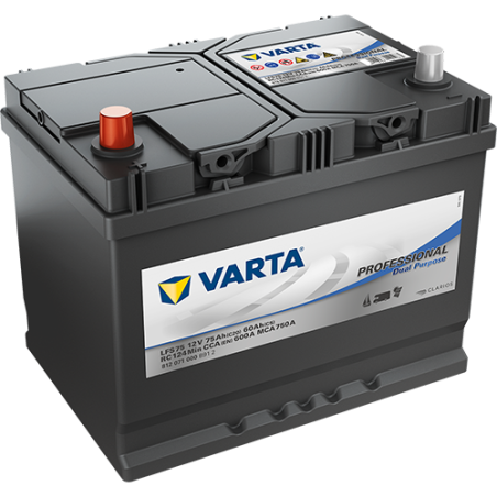 Batterie Bateau VARTA LFS 75 12V 75 Ah 600 A