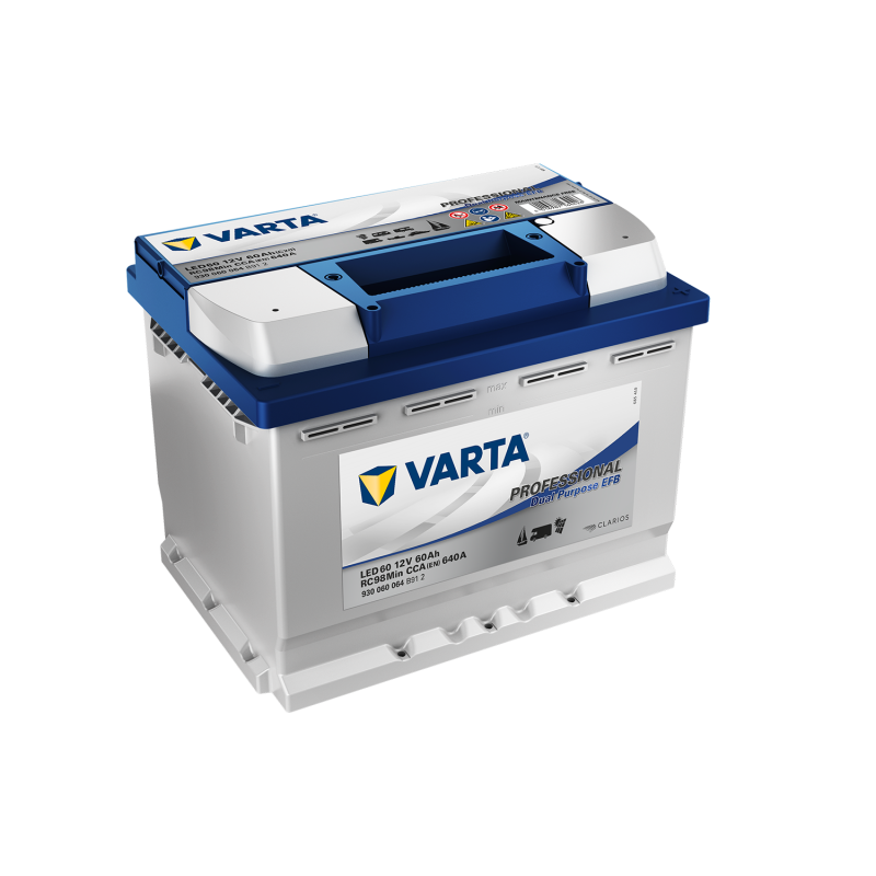 Batterie Bateau VARTA LED 60 12V 60 Ah 680 A