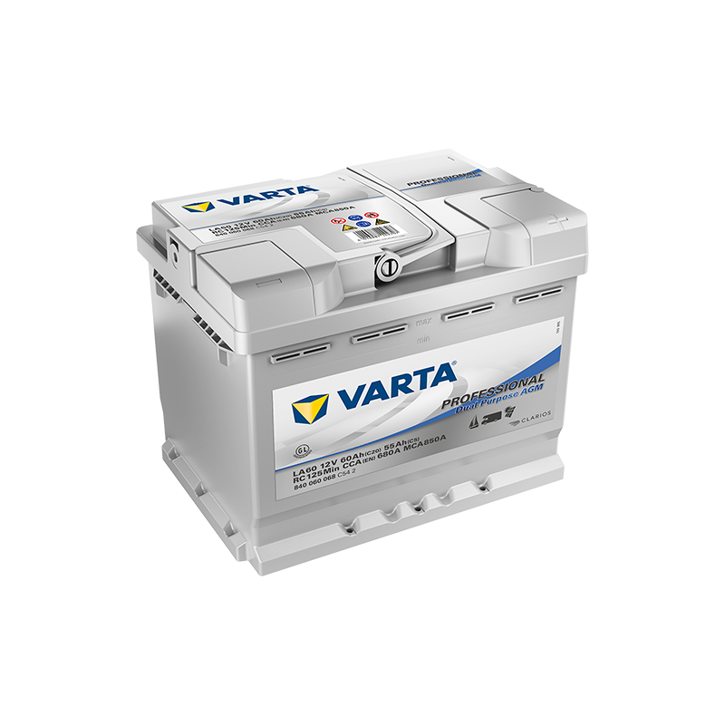 Batterie Camping Car VARTA LA60 12V 60 Ah 680 A